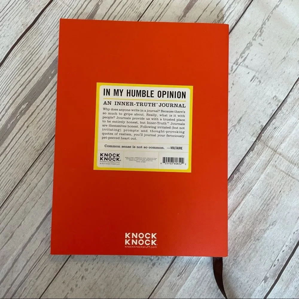 NWT KNOCK KNOCK In My Humble Opinion Journal
